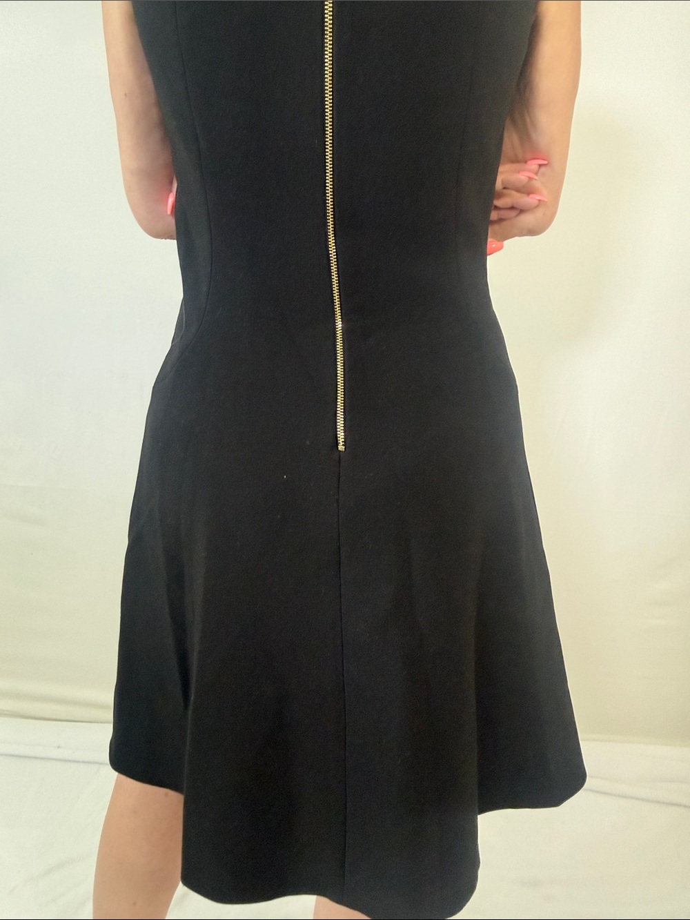 KATE SPADE BLACK A-LINE MINI DRESS SZ 4 - Picture 9 of 10